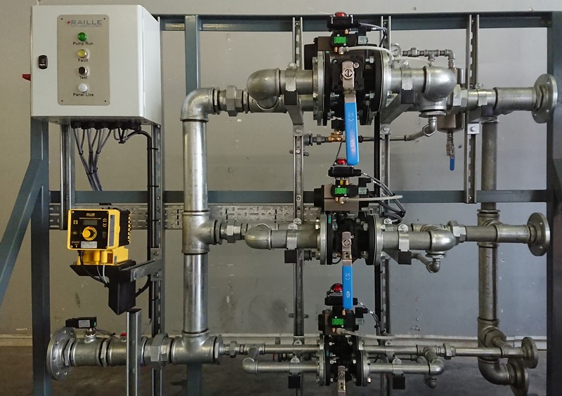 3-valve extinguishing assembly