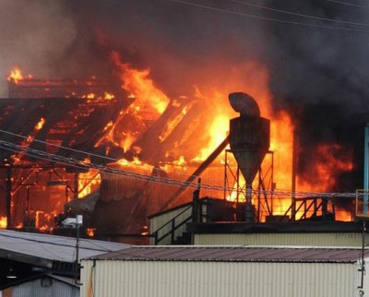 factory fire cyclone